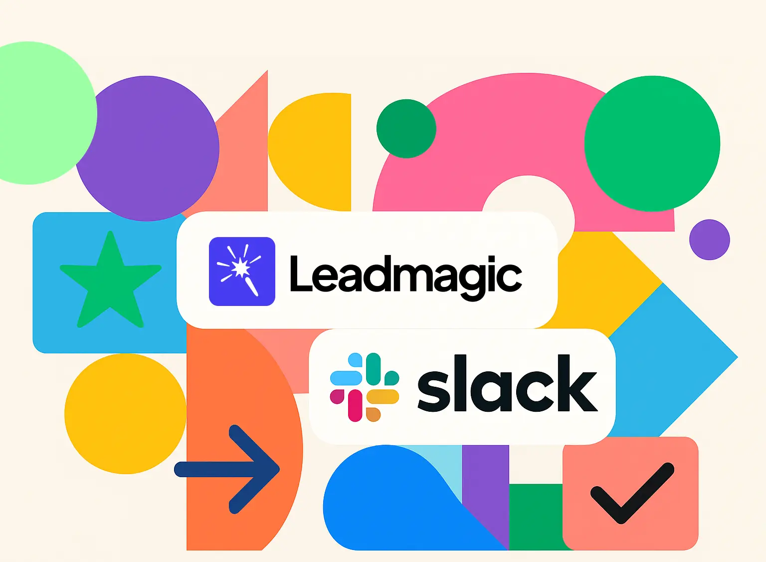 LeadMagic and Slack Illustration